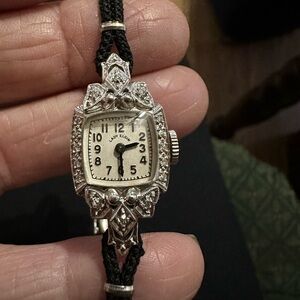 Silver and Black Women's Watch